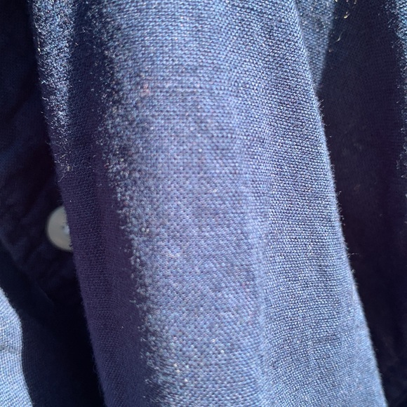 Men’s Gap Slim Fit Navy Flax Button Down - Picture 9 of 9